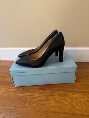 ANTONIO MELANI Black Pointed-Toe High Heel Pumps